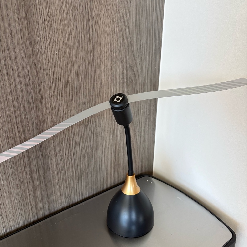 Gooseneck Fly Fan - Black and Gold